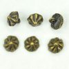 Antiqued Brass Conical Button Studs - Set of 6