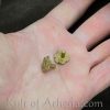 Brass Medieval Rosette Studs / Conchos - Set of 5