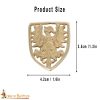 Large Eagle Shield Belt Studs / Conchos - Set of 5