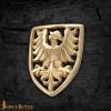 Large Eagle Shield Belt Studs / Conchos - Set of 5