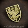 Large Eagle Shield Belt Studs / Conchos - Set of 5