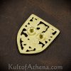 Large Eagle Shield Belt Studs / Conchos - Set of 5