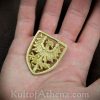 Large Eagle Shield Belt Studs / Conchos - Set of 5
