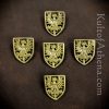 Large Eagle Shield Belt Studs / Conchos - Set of 5