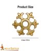 Medieval Fleur Rosette Belt Studs / Conchos - Set of 5