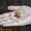 Medieval Fleur Rosette Belt Studs / Conchos - Set of 5