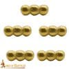 Brass Belt Studs / Conchos - Set of 5