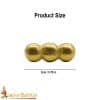 Brass Belt Studs / Conchos - Set of 5