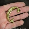 Brass Half Moon Leather Accents with Rivets - Large Stud / Concho - Set of 2