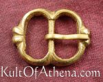 Small Two Ring Small Brass Buckle