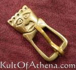 Brass Saxon King Buckle