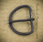 Antiqued Steel D-Ring Buckle - Large
