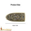 Antiqued Brass Viking Belt Chape