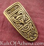 Antiqued Brass Viking Belt Chape