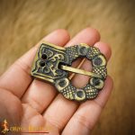Medieval Brass Belt Buckle - Antiqued Finish