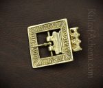 Brass Medieval Square Buckle