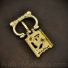 Brass Medieval Wolf Buckle