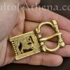 Brass Medieval Wolf Buckle