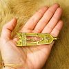 Medieval Brass Belt Chape