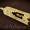 Medieval Brass Belt Chape