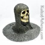 DANM Chainmail Coif - Alternating Dome Riveted Flat Rings