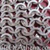WANM Mail Coif - Flat Ring Riveted - Solid Flat Rings - Mild Steel