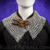 DANA Aluminum Chainmail Standard - Bishop's Mantle - Dome Riveted Round Rings and Alternating Flat Rings