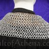 DANA Aluminum Chainmail Standard - Bishop's Mantle - Dome Riveted Round Rings and Alternating Flat Rings