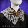 DANA Aluminum Chainmail Standard - Bishop's Mantle - Dome Riveted Round Rings and Alternating Flat Rings