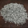 DRNA 1 kg Loose Aluminum Chainmail Rings - Round Ring with Rivets - 16 Gauge / 10 mm - Dome Riveted
