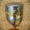 13th Century Great Pot Helm with Brass Crown and Cross