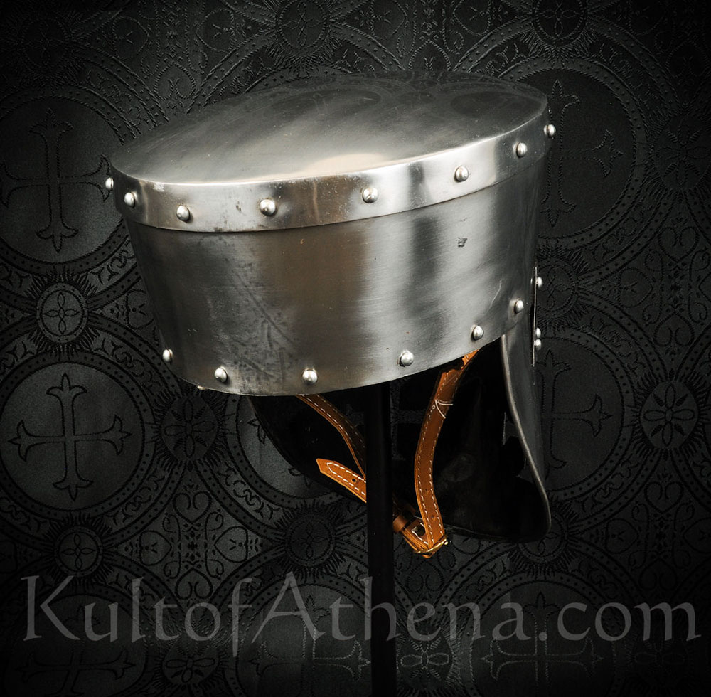 Crusader's Helm - 16 Gauge Steel