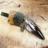 Small Drinking Horn with Leather Belt Frog