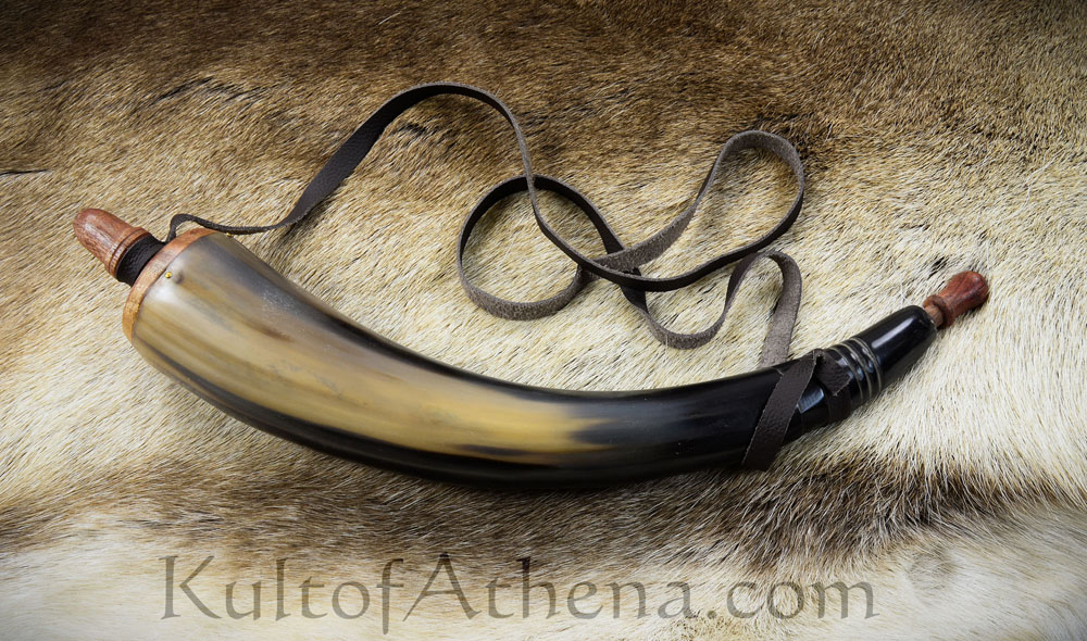 Powder Horn with Wooden Plug