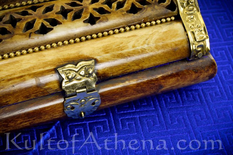 Polished Bone and Brass Jewelry Box