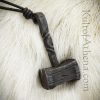 Hand Forged Iron Thor's Hammer Pendant