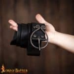 Dark Age / Medieval Belt with Hand Forged Iron Belt Buckle
