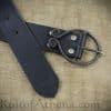 Dark Age / Medieval Belt with Hand Forged Iron Belt Buckle