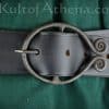 Dark Age / Medieval Belt with Hand Forged Iron Belt Buckle