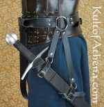 Sword Belt with Adjustable Scabbard Hangers
