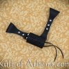 Leather Sword Frog with Hanging Belt Loops - Black