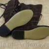 Medieval Suede Leather Boots with Hard Leather Soles