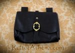 Messenger Pouch - Black Leather