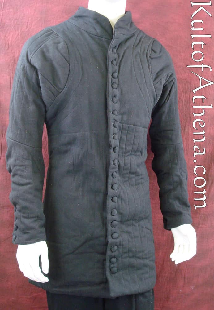 14th Century Gambeson - Black - Lord of Battles