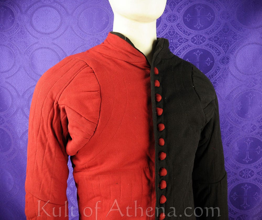 14th Century Gambeson - Red and Black