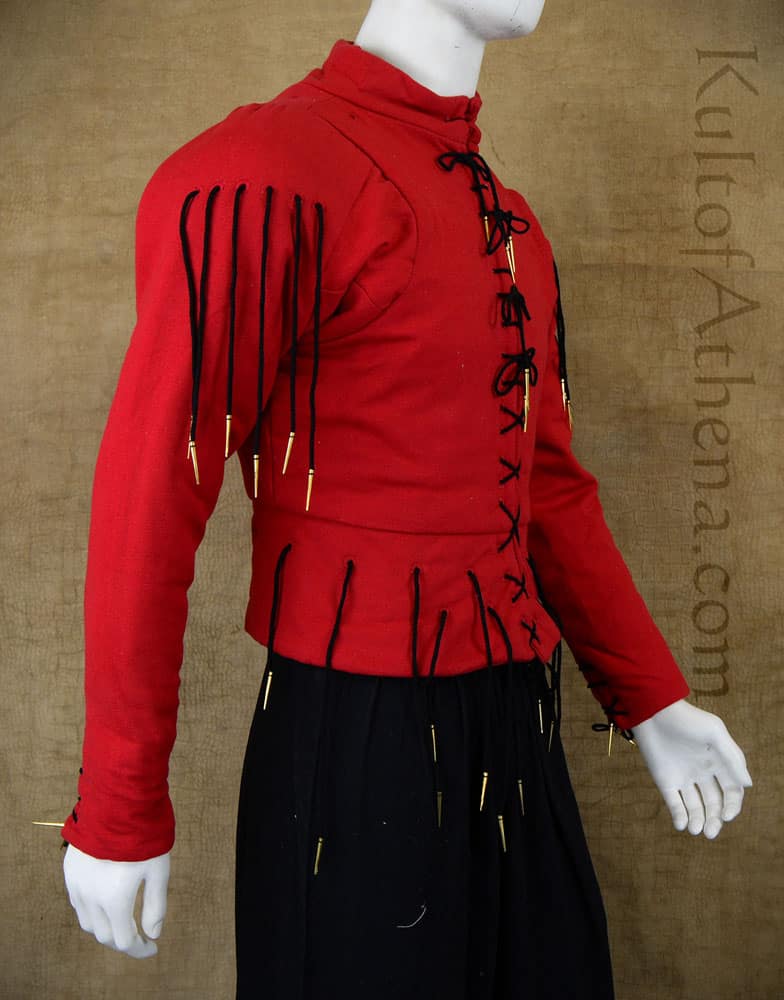 15th Century Arming Doublet - Red