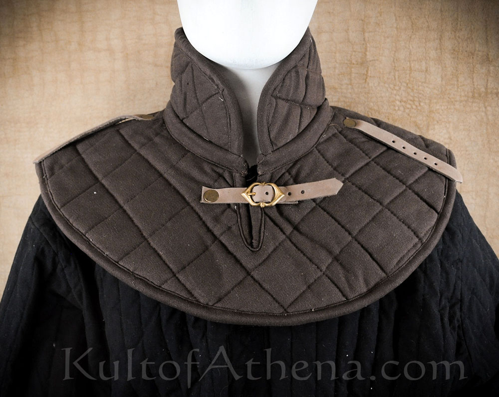 Padded Gambeson Collar - Brown