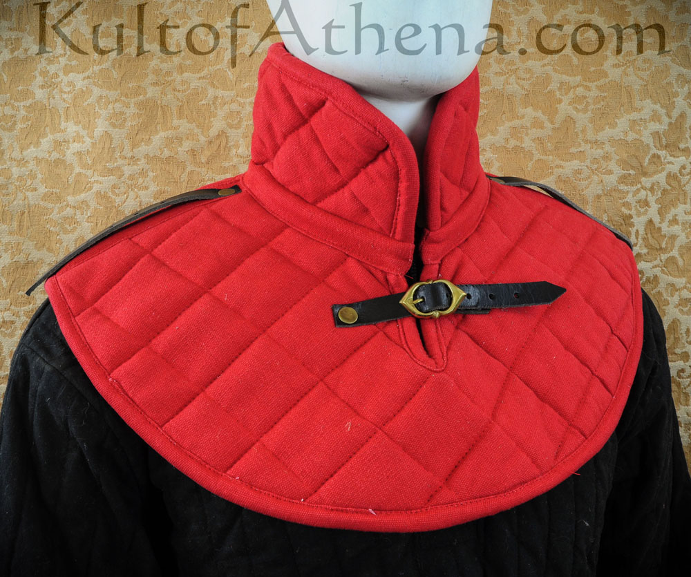 Padded Gambeson Collar - Red
