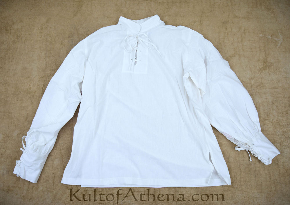 Cotton Pirate / Renaissance Shirt - White - Size Large