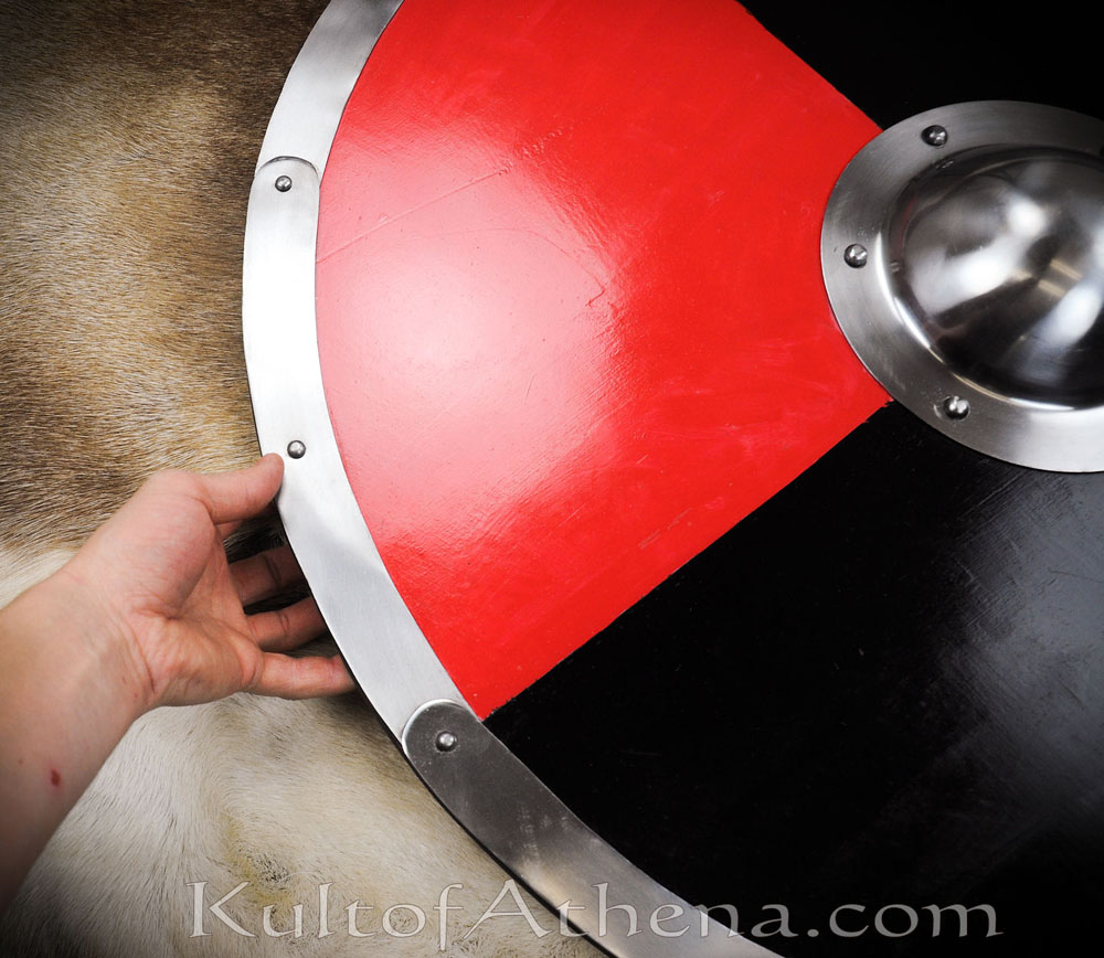 Large Painted Dark Ages Viking Shield